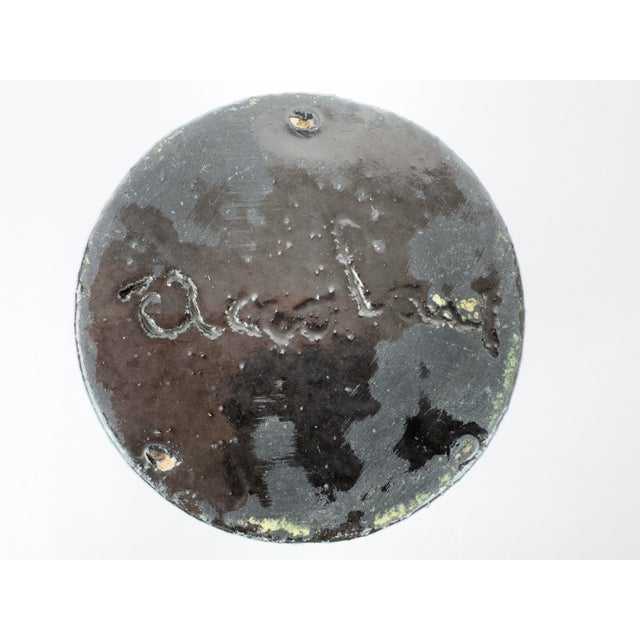 Accolay Turquoise Glaze Ceramic Vase – French Mid-Century For Sale - Image 12 of 13