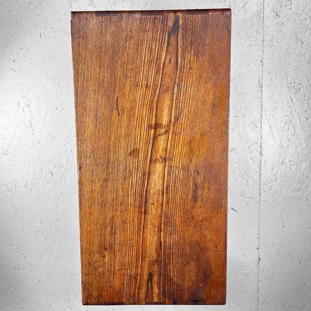 Brown Early Shōwa Era Japanese Writing Table, 1930s For Sale - Image 8 of 9