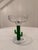Vintage Mexican Handblown Glass Cactus Margarita Service Set - Set of 6 For Sale - Image 9 of 14