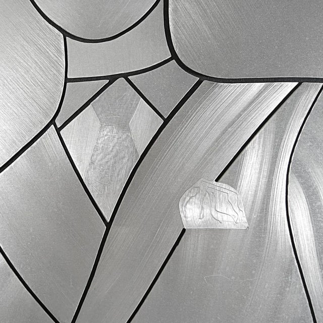 Etched Aluminium David Bowie Wall Piece, 1980s For Sale - Image 4 of 6