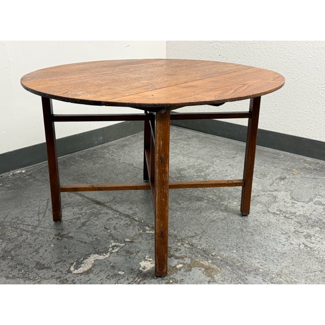 Rustic Burmese Folding Table, Antique For Sale - Image 3 of 12