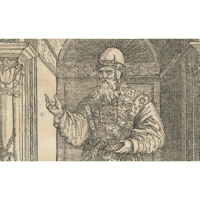 German School Artist, Aaron the High Priest, 16th Century, Woodcut For Sale - Image 3 of 9