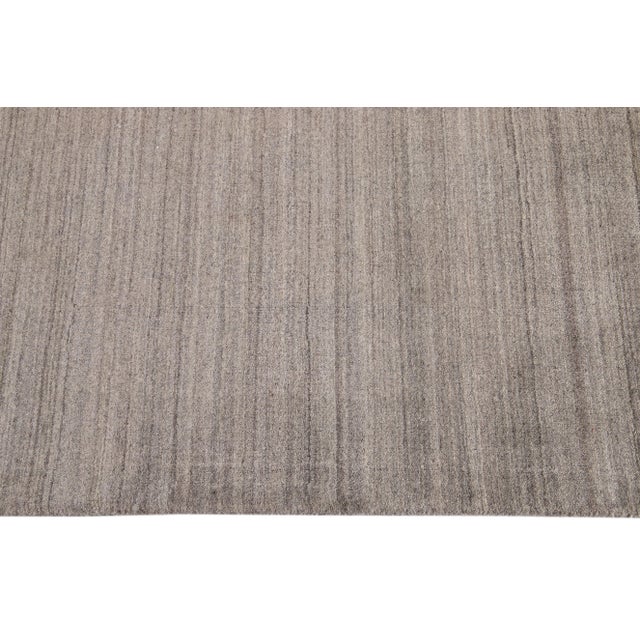 Textile 21st Century Contemporary Indian Gabbeh Wool Rug For Sale - Image 7 of 12