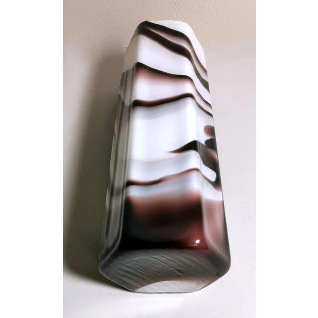 Moretti Carlo Murano Vase in Colored Opaline Glass For Sale - Image 6 of 13
