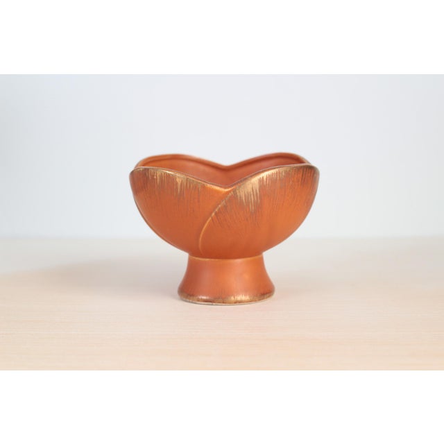 1963 Sun Glo Ceramic Pedestal Bowl by Inarco For Sale - Image 9 of 10