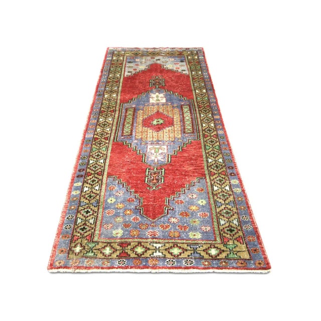 1960s Turkish Oushak Rug For Sale In Los Angeles - Image 6 of 7