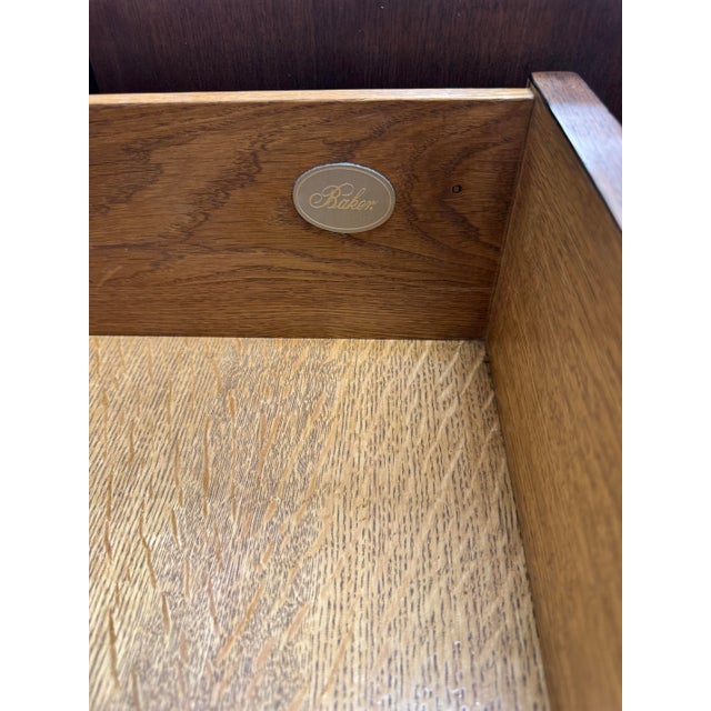 Baker Furniture Burl Walnut Cachou Chest For Sale - Image 9 of 9