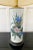 Vintage Mid-Century Hand-Painted Ceramic and Brass Floral Lamp For Sale - Image 4 of 13