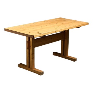 Pine Dining Table, France, 1970s For Sale
