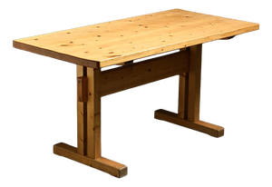 Pine Dining Table, France, 1970s