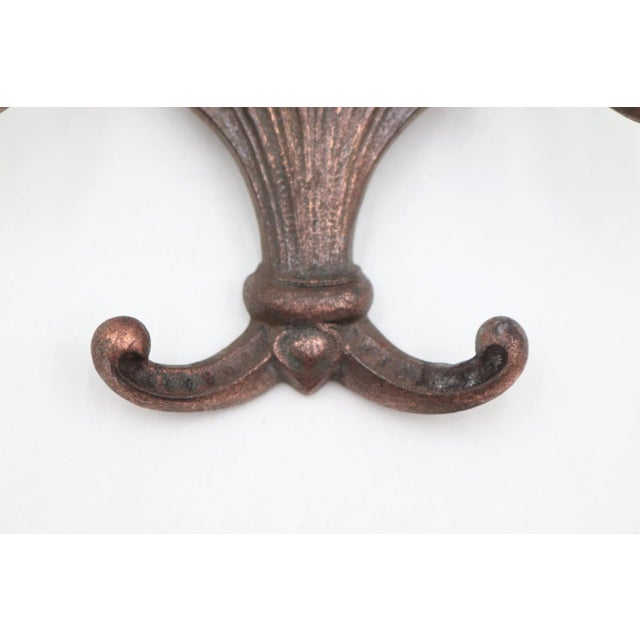 Mid 20th Century Pair of Victorian Cast Iron Antique Hall Tree Hooks For Sale - Image 5 of 7