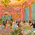 Grand Pink Dining Room Original Contemporary Figurative Print by Pauline De Roussy De Sales For Sale - Image 4 of 5