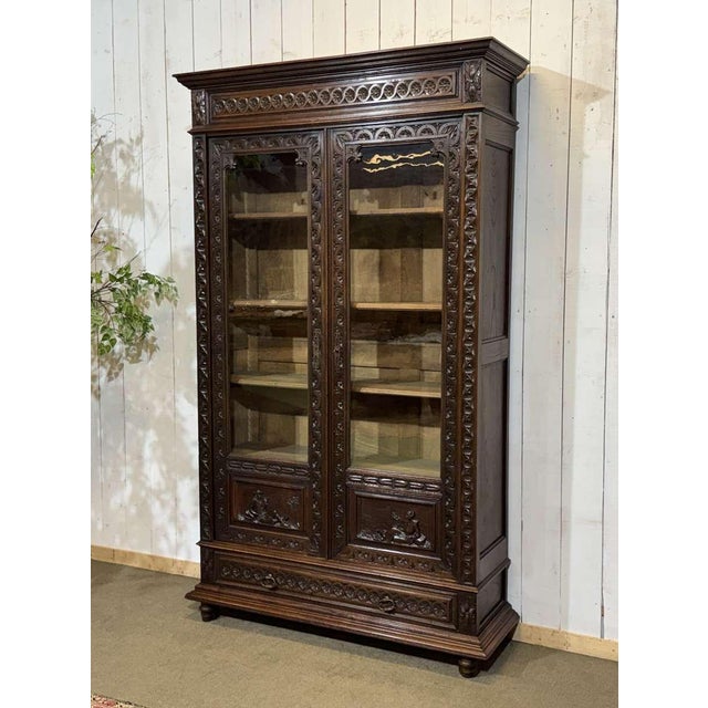 20th Century Breton Chestnut Bookcase For Sale - Image 11 of 18