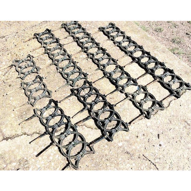 19th C. Victorian Cast Iron Garden Edging 19 Pieces Chairish