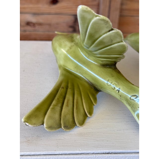 Pair of Mid-Century Ceramic Peacock Figurines by Anthony Freeman McFarlin For Sale - Image 4 of 12