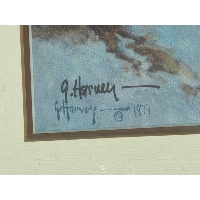 beautiful western cowboy style, signed and original framed wall decor.