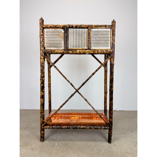 Wood 1890’s English Victorian Scorched Bamboo Umbrella / Cane Stand For Sale - Image 7 of 12