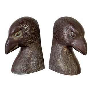 Vintage Brass Eagle Bookends - a Pair For Sale