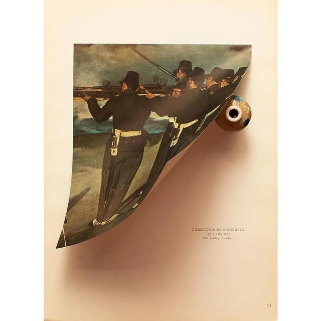 The School of Paris 1949 After Edouard Manet "The Execution of Emperor Maximilian" First Edition Parisian Print For Sale - Image 3 of 8