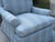 Vintage Skirted Lounge Chair & Ottoman With Carved Claw Feet For Sale - Image 4 of 17