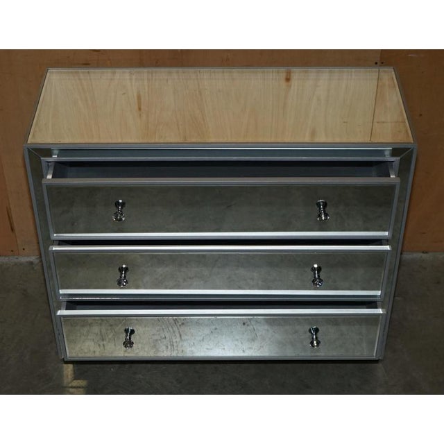 Italian Style Mirrored Chest of Drawers For Sale - Image 12 of 14