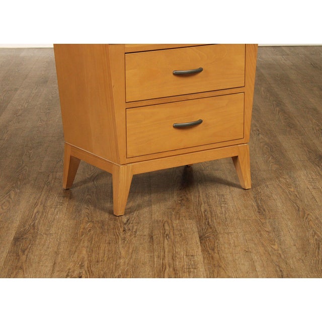 Wood Ethan Allen Horizon Collection Pair Of Two Drawer Nightstands For Sale - Image 7 of 18