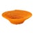 Early 20th Century Sisal Handwoven Basket Orange Eswatini 6Inch For Sale