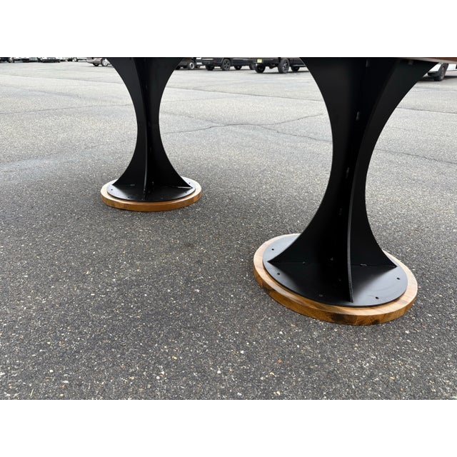 Brown Butcher Block Dining Table For Sale - Image 8 of 11