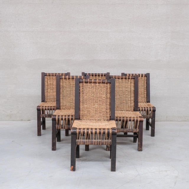 Art Deco French Dining Chairs attributed to Francis Jourdain, 1930s, Set of 6 For Sale - Image 16 of 16