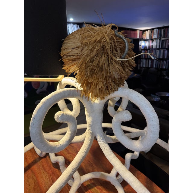 Metal Vintage French Chandelier by Mathieu Challieres in Paris, 1999 For Sale - Image 7 of 9