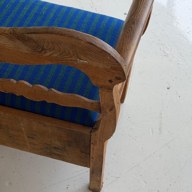 Early 20th Century Primitive Swedish Pine Bench For Sale - Image 5 of 9