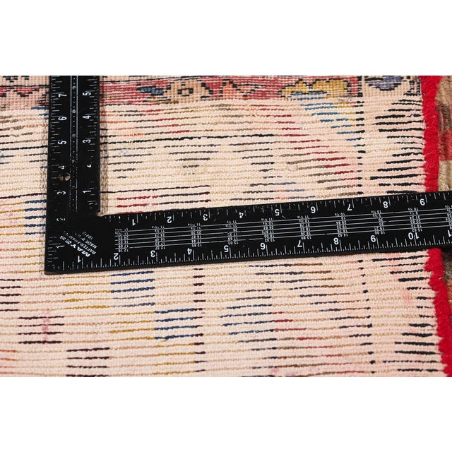 Vintage Checkered Diamond Persian Lori Rug - 05'01 X 07'03 For Sale In Dallas - Image 6 of 9