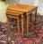 Cherry Wood Nesting Tables, 1960s, Set of 3 For Sale - Image 3 of 11