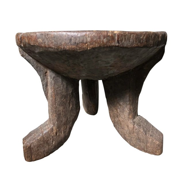 Early 20th Century Early 20th Century Ethiopian Three-Legged Stool For Sale - Image 5 of 11