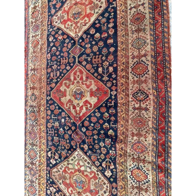 Antique Rustic Wool Rug For Sale - Image 14 of 18