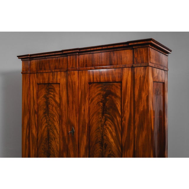 Biedermeier Wardrobe in Mahogany For Sale - Image 14 of 18