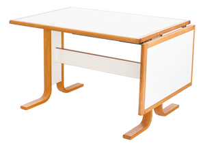 Vintage Scandinavian Beechwood Table with Extension, Sweden, 1980s