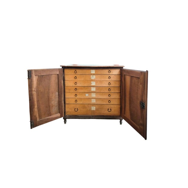 Antique Walnut Sideboard with Drawers, Italy, 1830s For Sale - Image 6 of 8