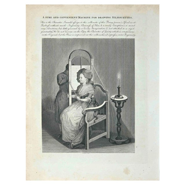 Thomas Holloway, Portrait of Woman, Original Etching, 1810 For Sale