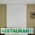 American Large Vintage Double Sided "Restaurant" Wooden Sign in Green Font For Sale - Image 3 of 8