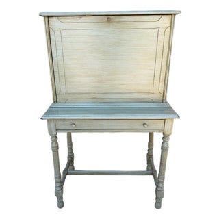 Vintage French Cottage Petite Secretary Writing Desk For Sale