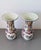 Set of Three Handworked Polychrome Boch Faience Vases, Premium Belgian Garniture Set For Sale - Image 10 of 11