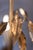 Gold Mid 20th Century French Gilt Metal Maison Charles Inspired Six-Light Chandelier with Swoop Arms For Sale - Image 8 of 9