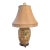 Vintage Chinoiserie Handpainted Glass Oriental Lamp For Sale