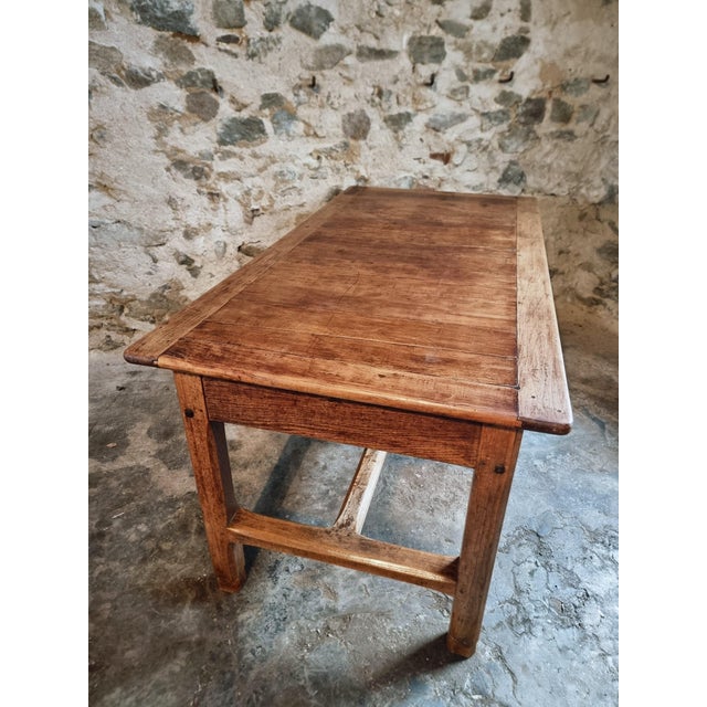 French Walnut Dining Table with Drawer, Late 19th Century For Sale - Image 16 of 18