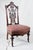 Textile 1880s Aesthetic Period Carved Wood Chair, Accent Chair, Victorian Style For Sale - Image 7 of 7