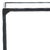 Spritely Home Isabellina Metal Accent Table in Black with Glass Top For Sale - Image 4 of 8