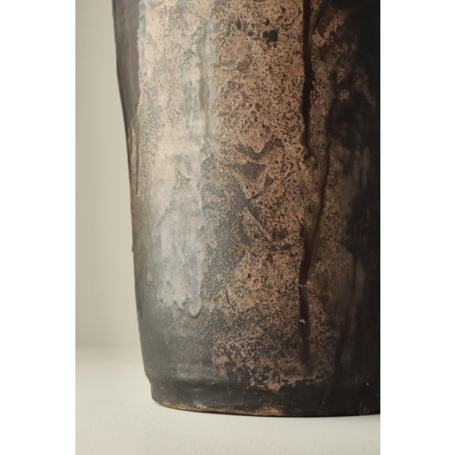 1960s Scandinavian Modern Stoneware Floor Vase by Chris Moes, Denmark, 1966 For Sale - Image 5 of 16