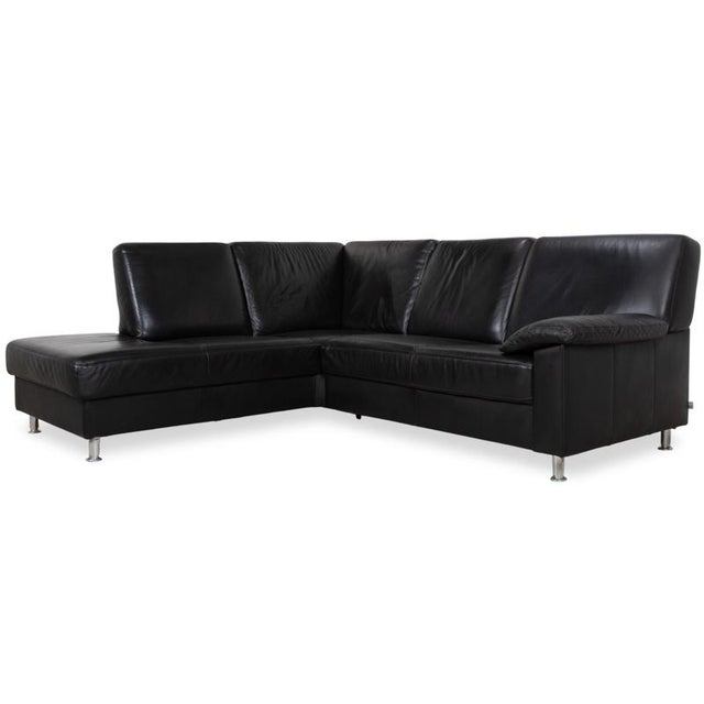 Florence Corner Sofa in Black Leather by Ewald Schillig For Sale - Image 15 of 15