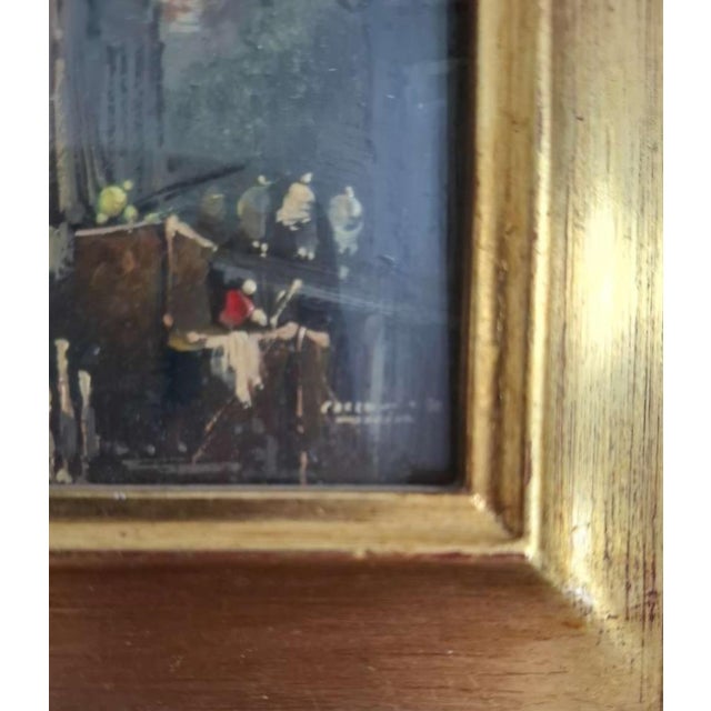 Sergio Cozzuol, Miniature, Oil on Copper, 1960s, Framed For Sale - Image 7 of 8